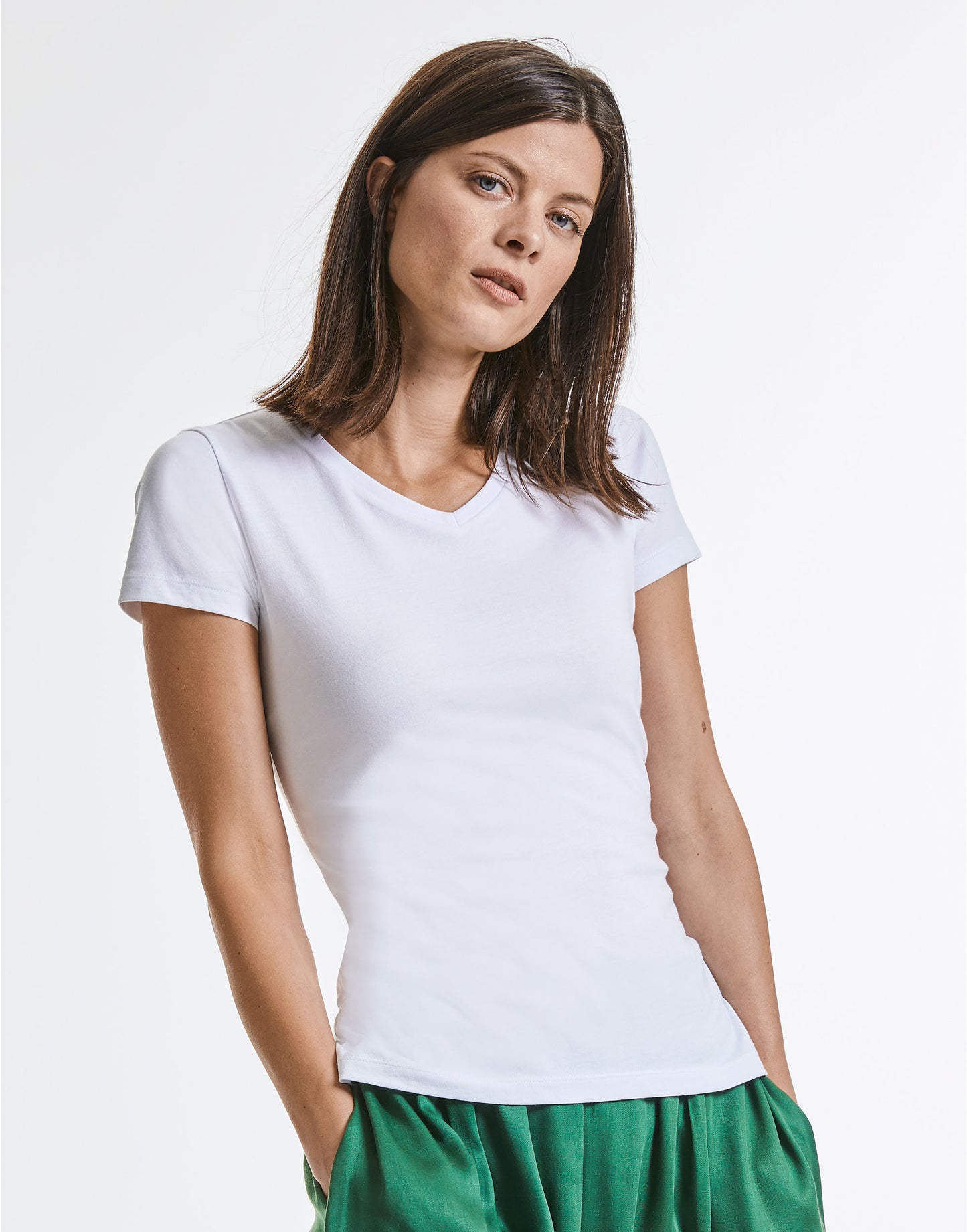 Russell Ladies Pure Organic V-Neck T